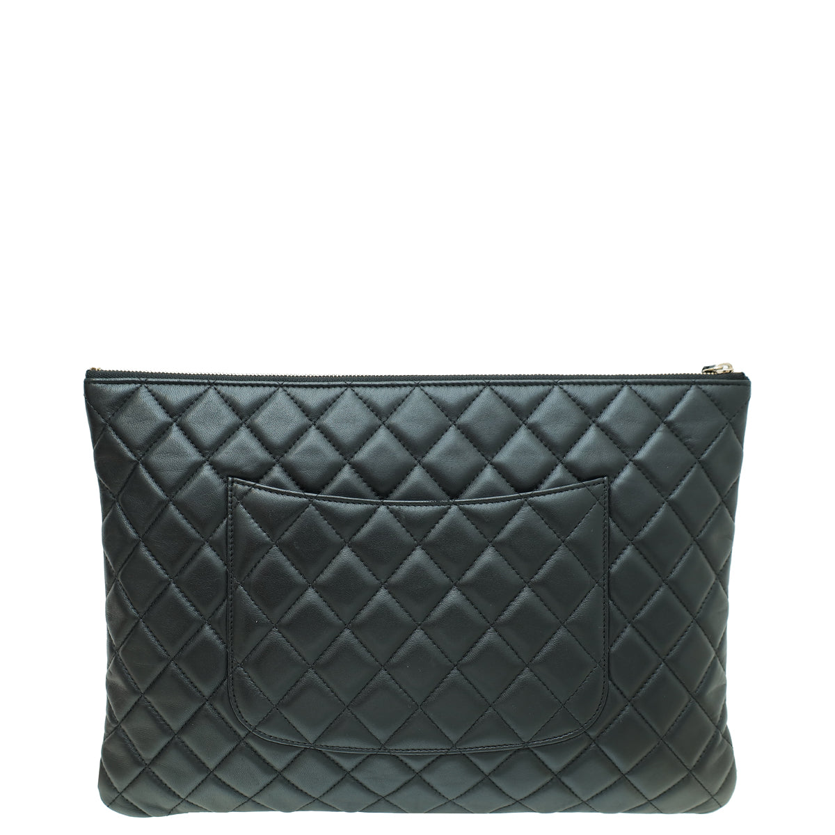 Chanel Black CC Classic Large Pouch