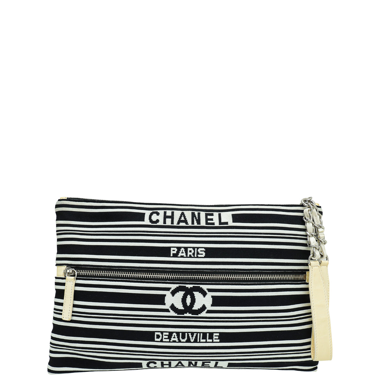 Chanel Bicolor Venise Biarritz Stripe Clutch