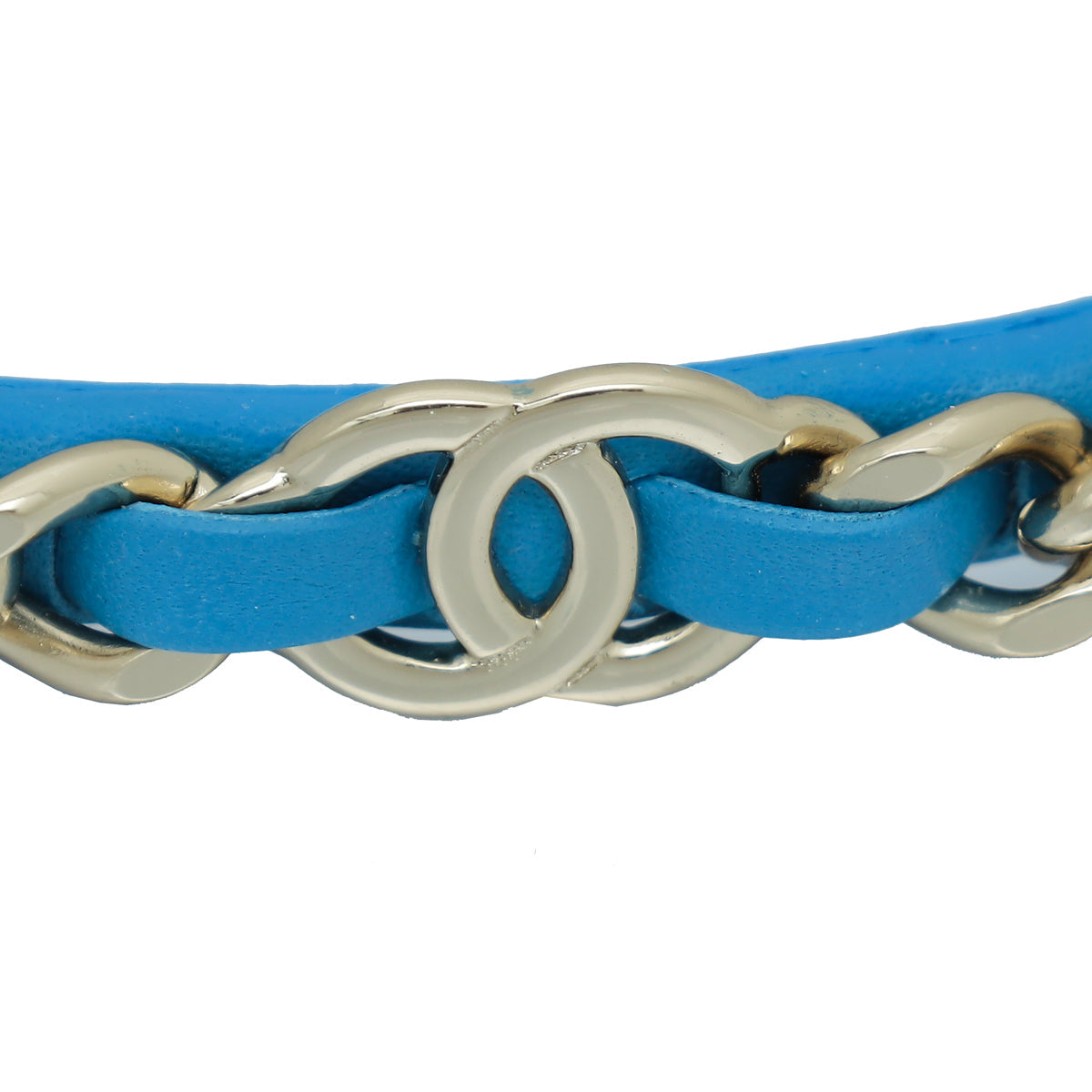 Chanel Blue CC Chain Headband