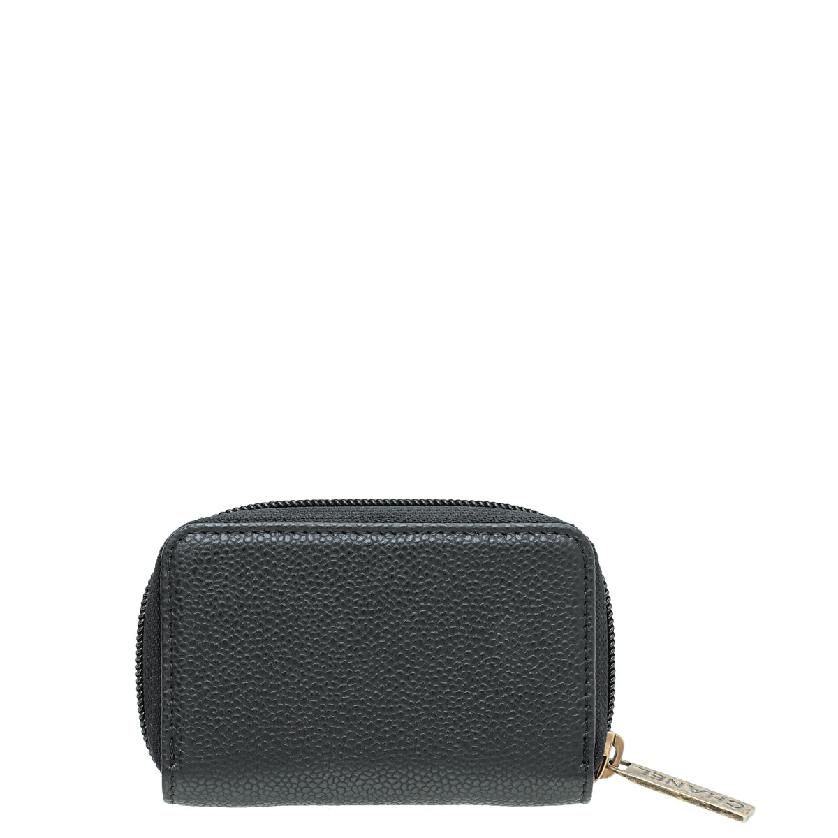 Chanel Black CC Timeless Zip Coin Purse