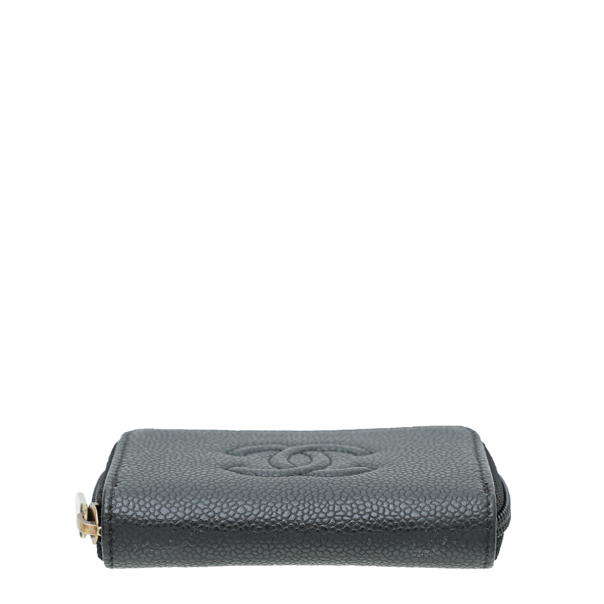 Chanel Black CC Timeless Zip Coin Purse