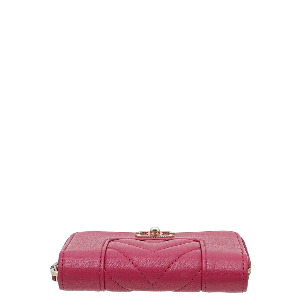 Chanel Fuchsia Mademoiselle Zippy Small Wallet