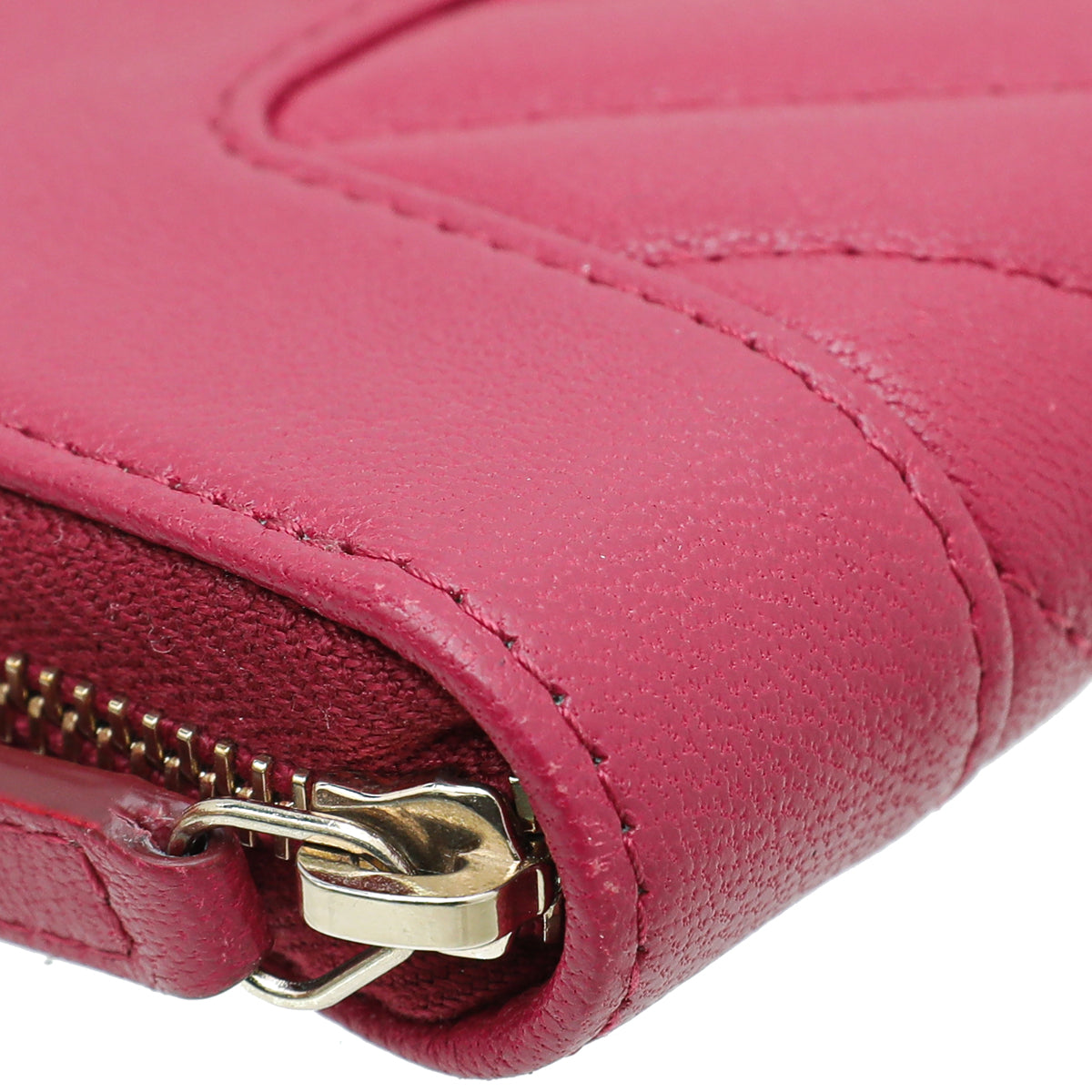 Chanel Fuchsia Mademoiselle Zippy Small Wallet