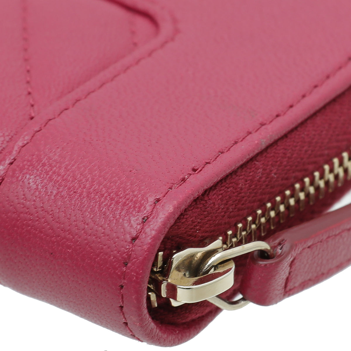 Chanel Fuchsia Mademoiselle Zippy Small Wallet