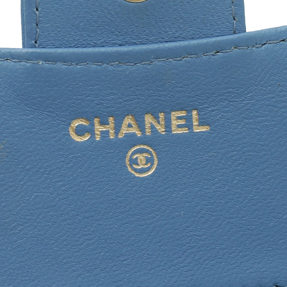 Chanel Blue CC Classic Small Wallet