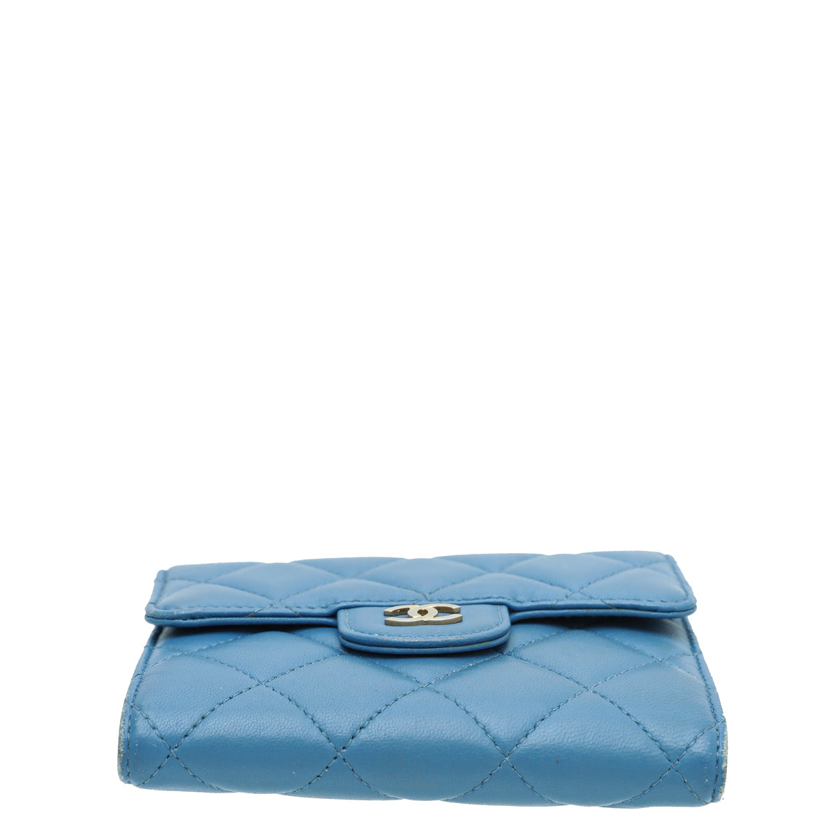 Chanel Blue CC Classic Small Wallet