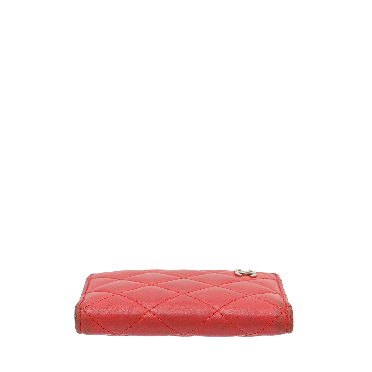 Chanel Red Bifold Card Holder