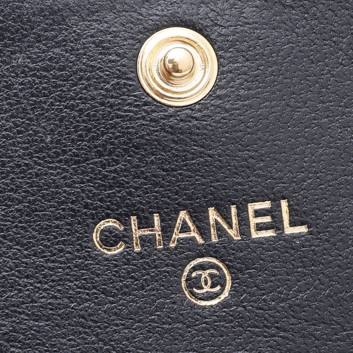 Chanel Navy Sheepskin Paris in Rome Flap Wallet