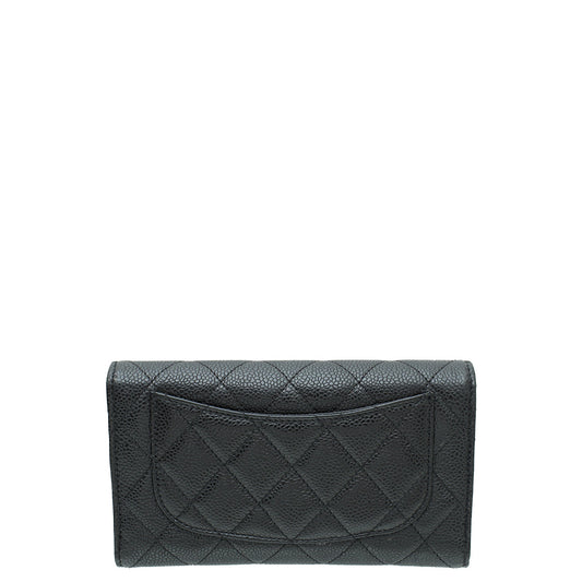 Chanel Black CC Classic Flap Wallet