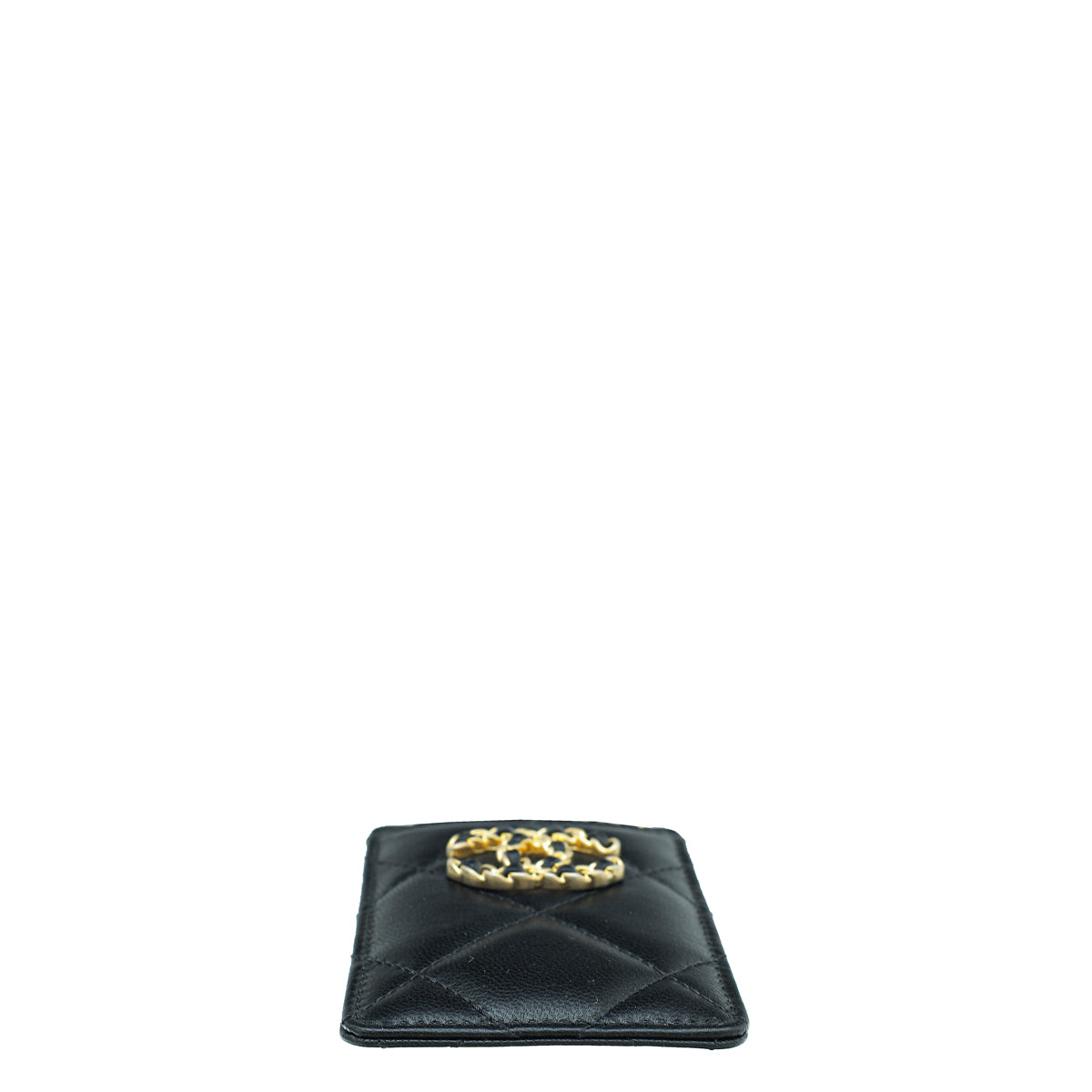 Chanel Black Chanel 19 Card Holder on Chain