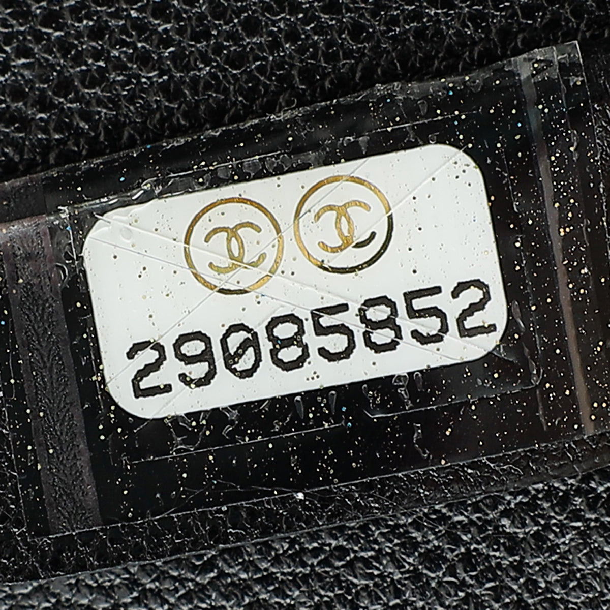 Chanel Black 19 Luggage Tag