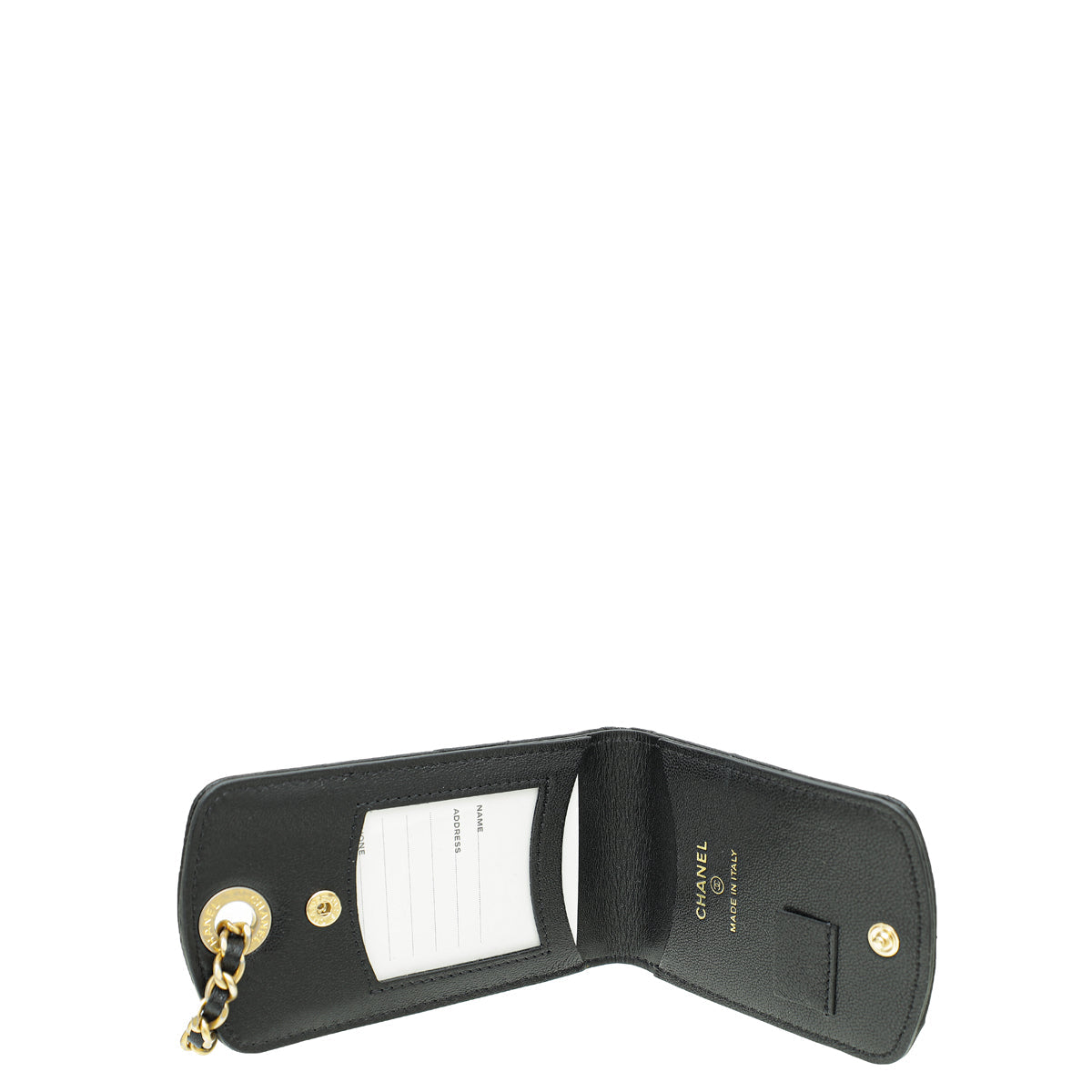 Chanel Black 19 Luggage Tag