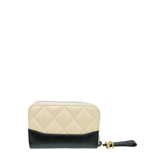 Chanel Bicolor CC Gabrielle Zip Coin Purse