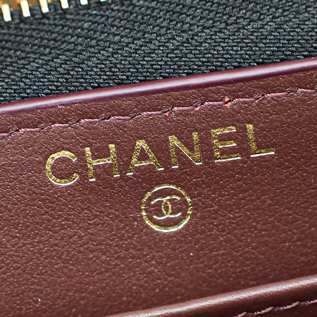 Chanel Black CC Zip Around Wallet