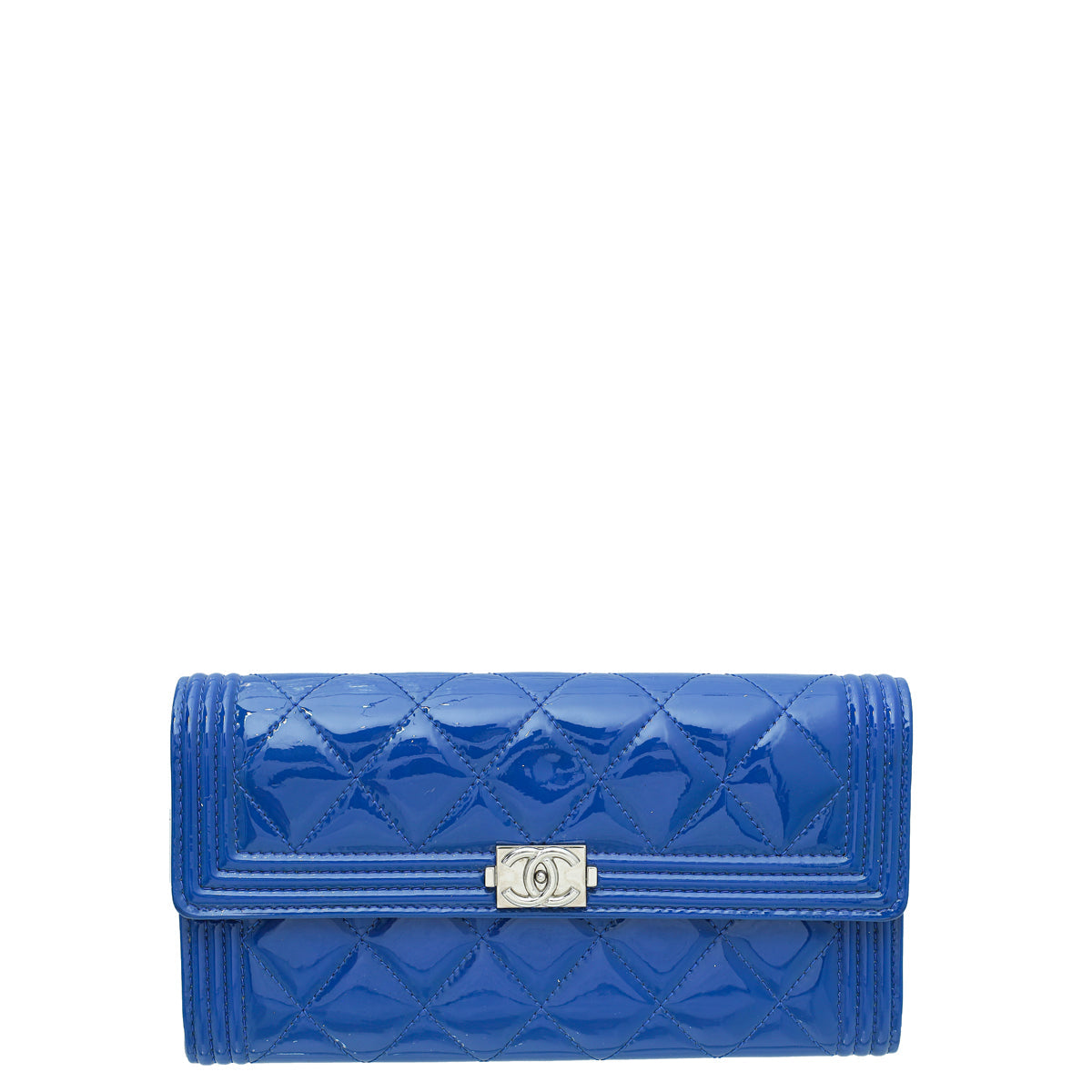 Chanel Blue Le Boy Long Flap Wallet