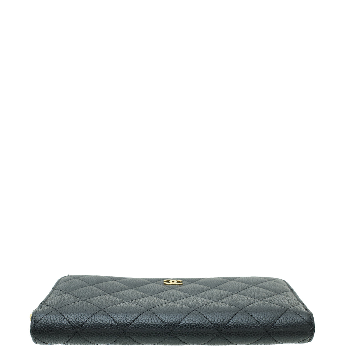 Chanel Black CC Classic Zip Around Wallet