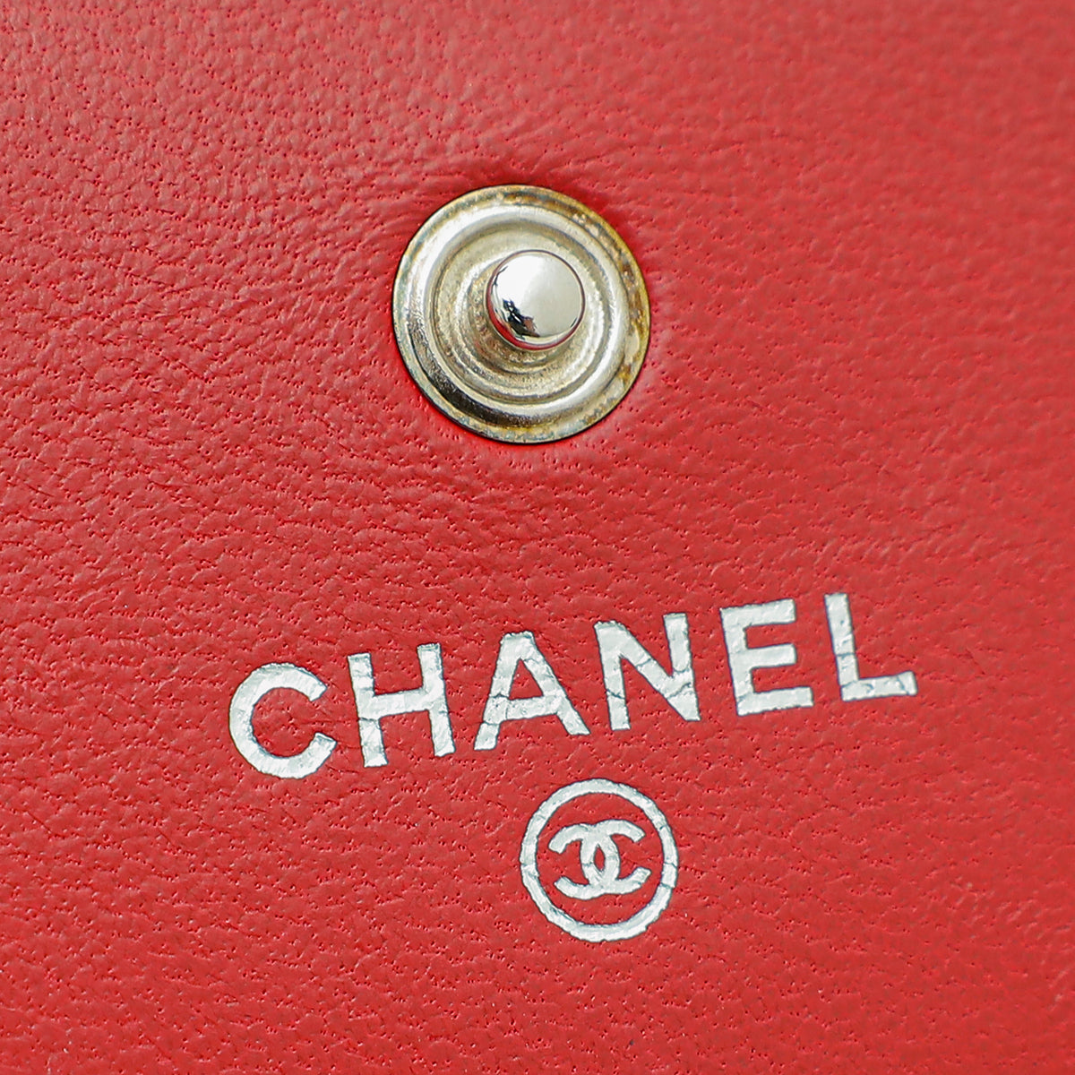 Chanel Red CC Classic Long Flap Wallet