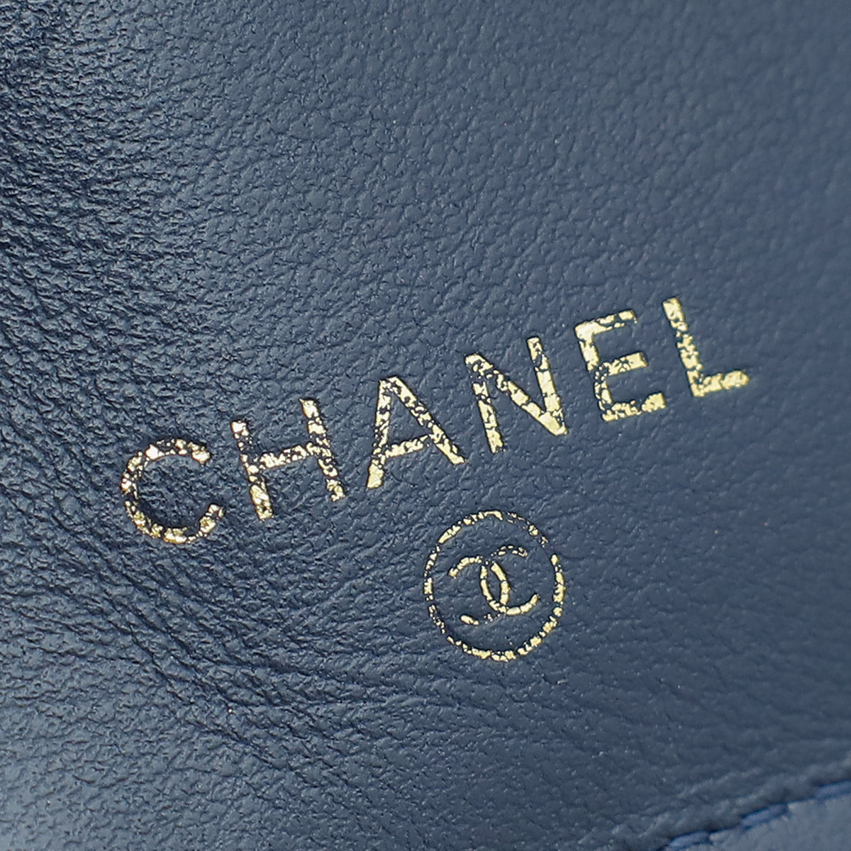 Chanel Navy Blue Le Boy Yen Wallet