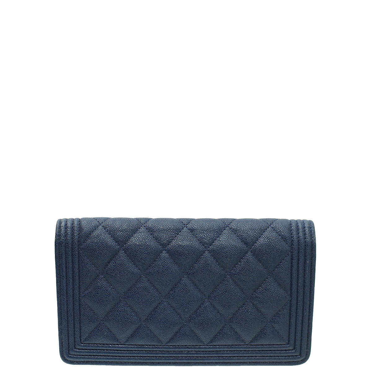 Chanel Navy Blue Le Boy Yen Wallet