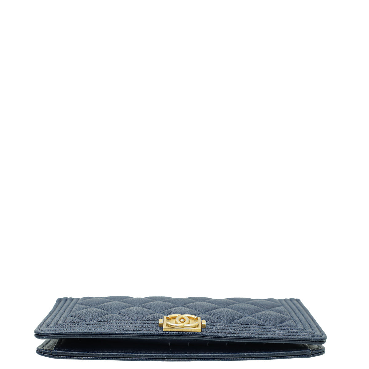 Chanel Navy Blue Le Boy Yen Wallet