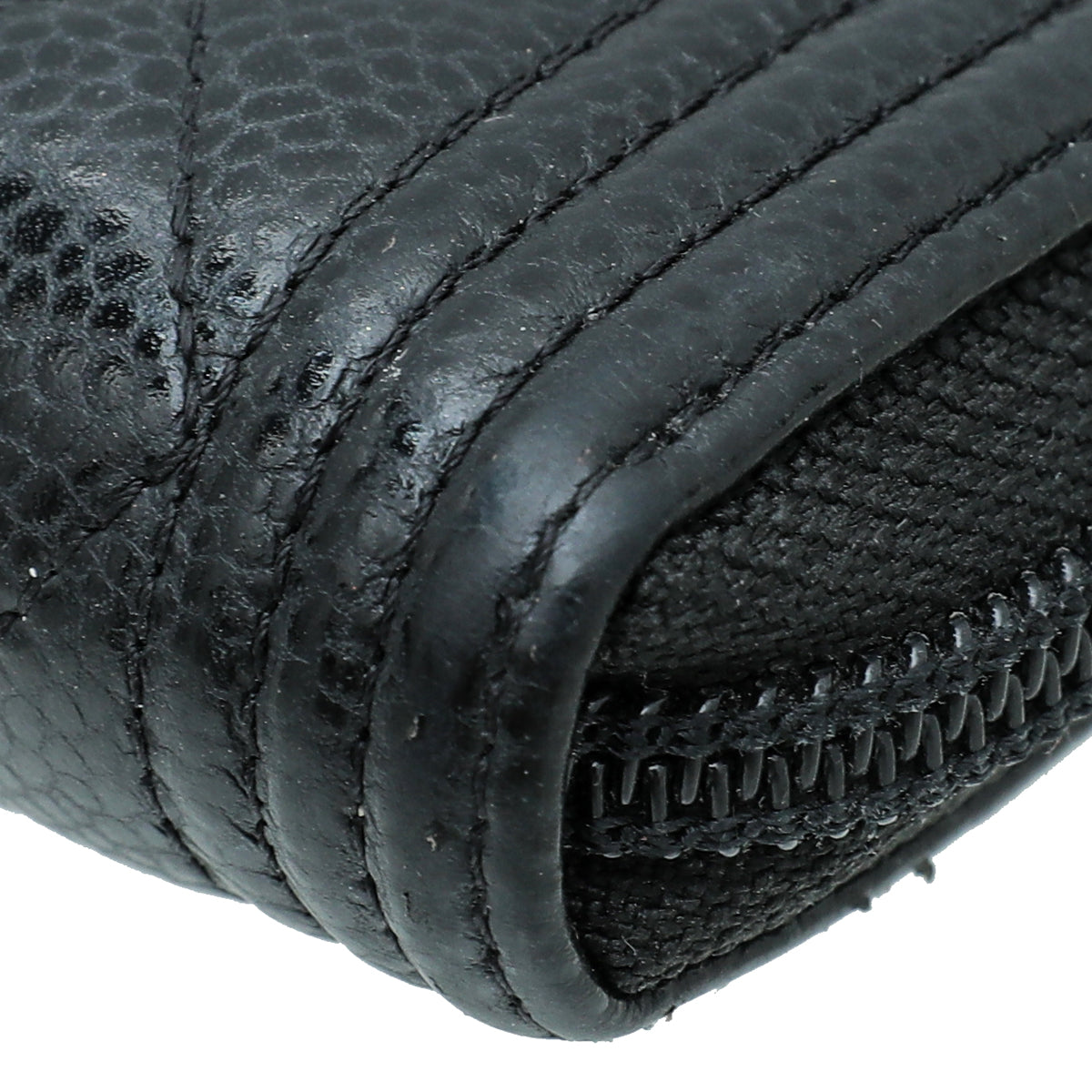 Chanel Black Le Boy Zipped Coin Purse