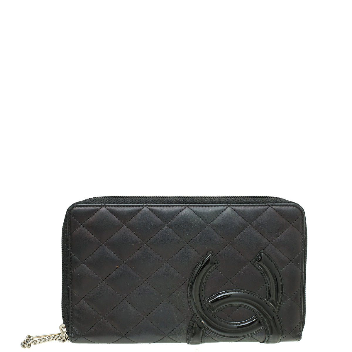 Chanel Black CC Cambon Ligne Zippy Organizer Wallet Clutch