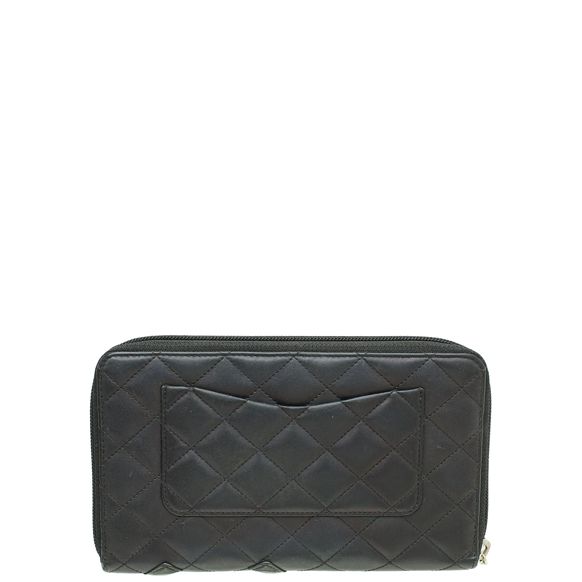 Chanel Black CC Cambon Ligne Zippy Organizer Wallet Clutch