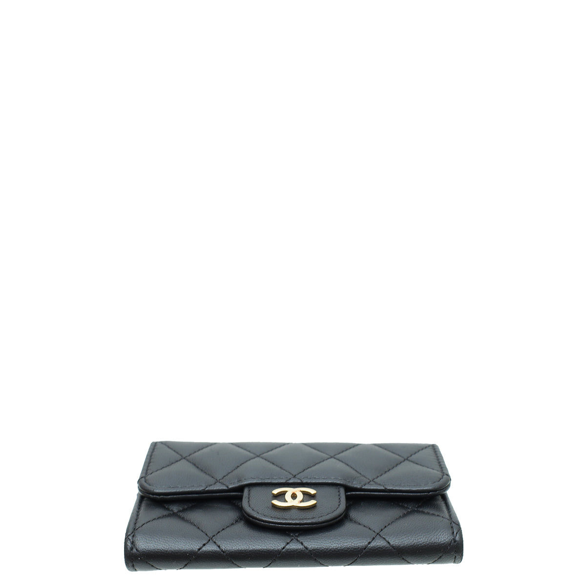 Chanel Black CC Classic Flap Small Card Case