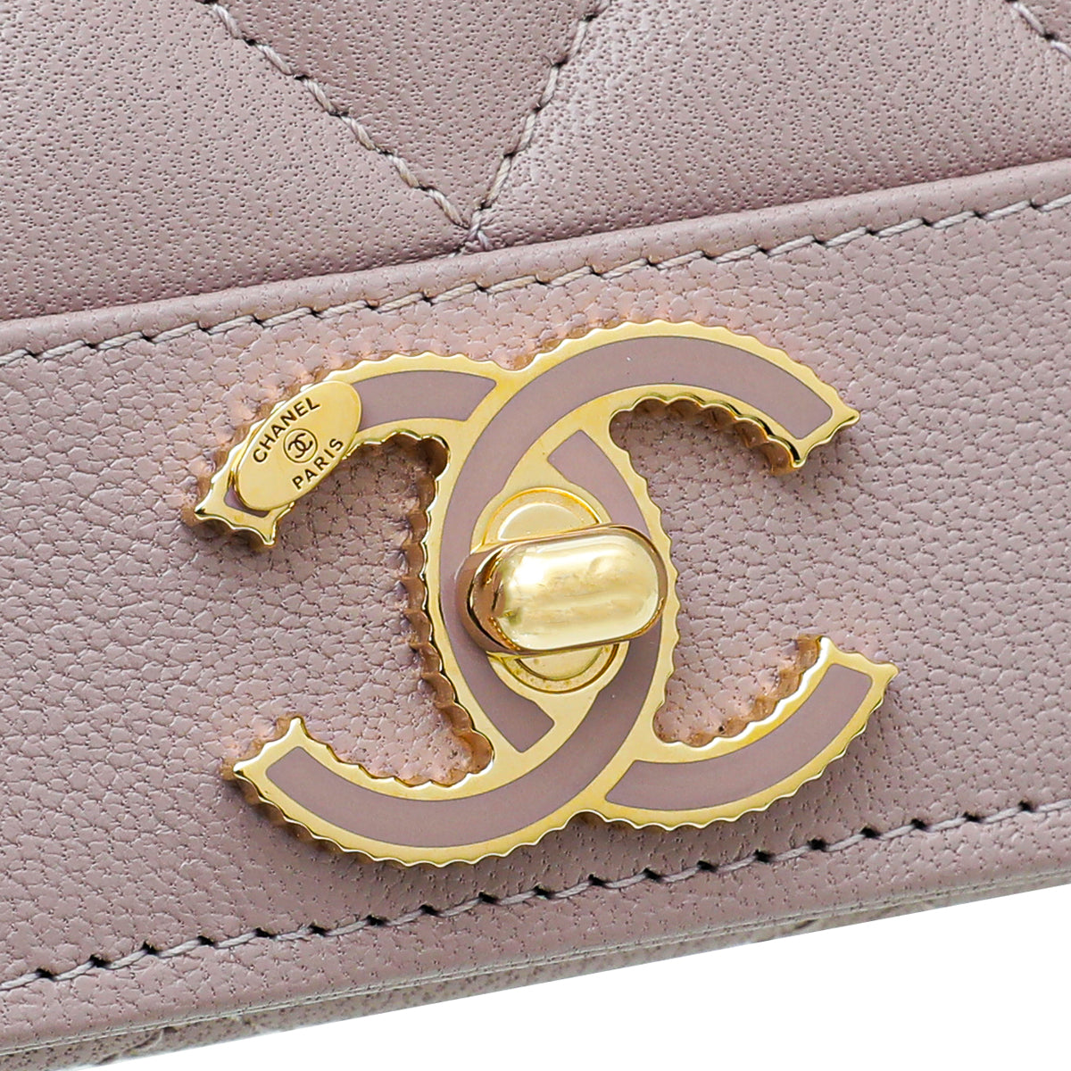 Chanel Pink Mauve Paris in Rome Flap Wallet