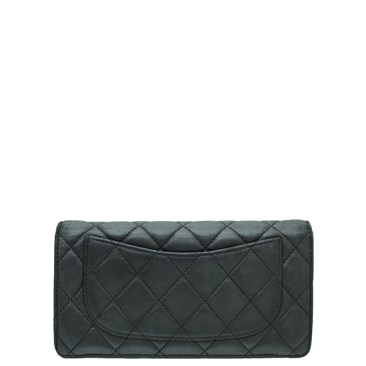 Chanel Black CC Classic Yen Wallet