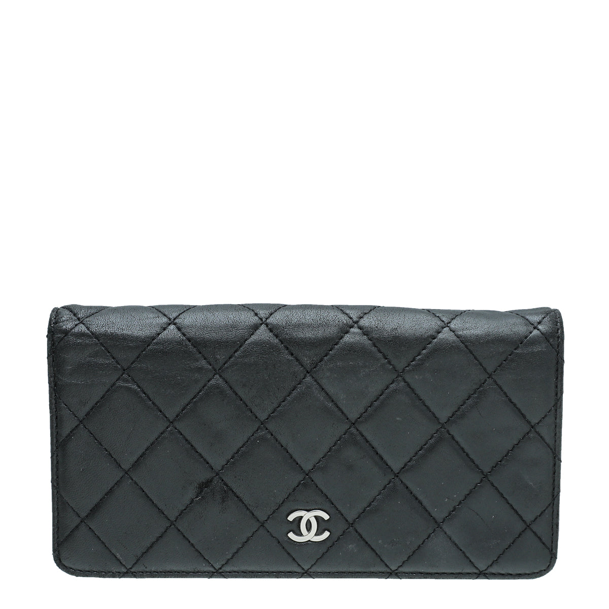 Chanel Black CC Classic Yen Wallet