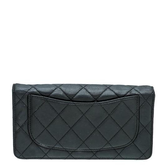 Chanel Black CC Classic Yen Wallet