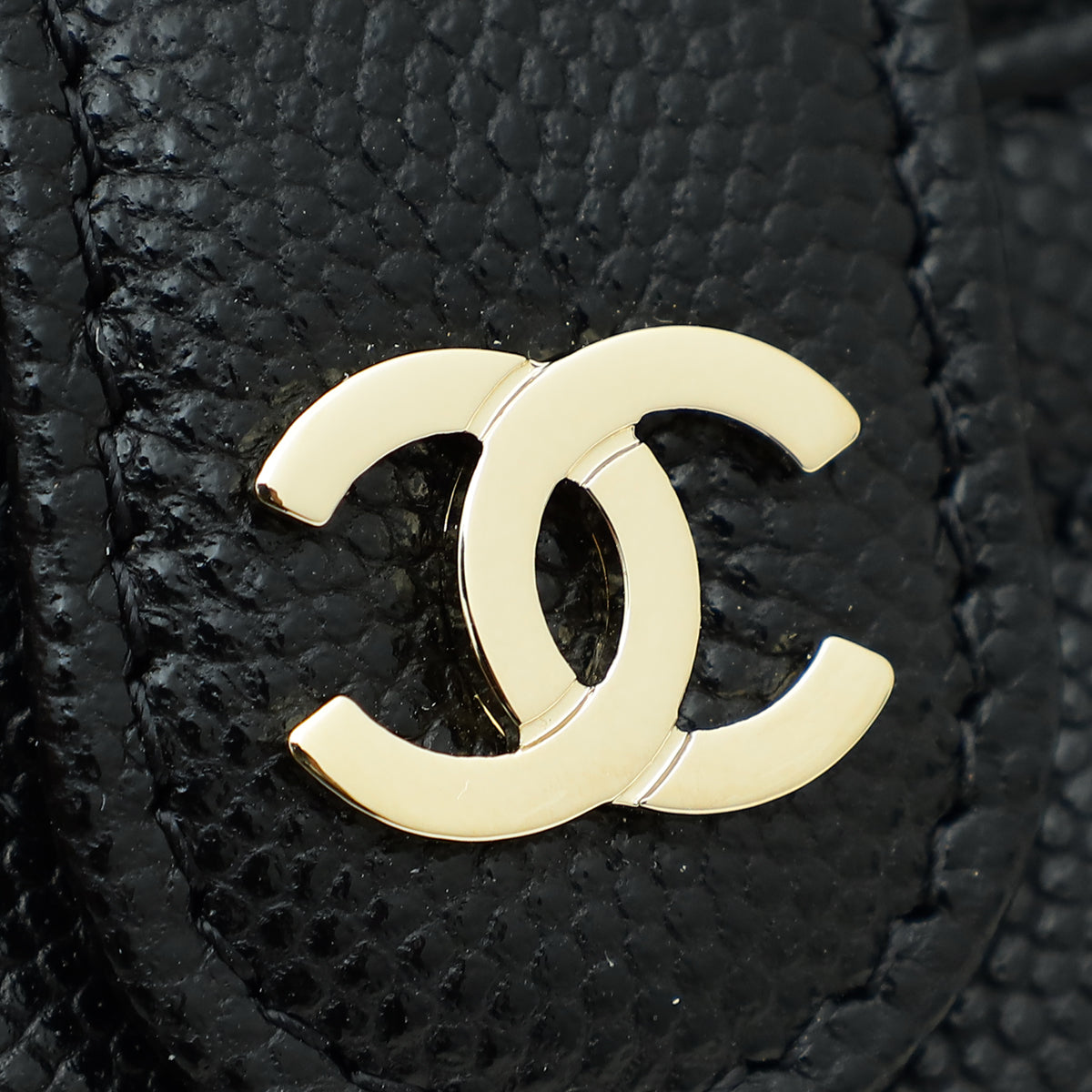 Chanel Black CC Classic 5 Gusset Card