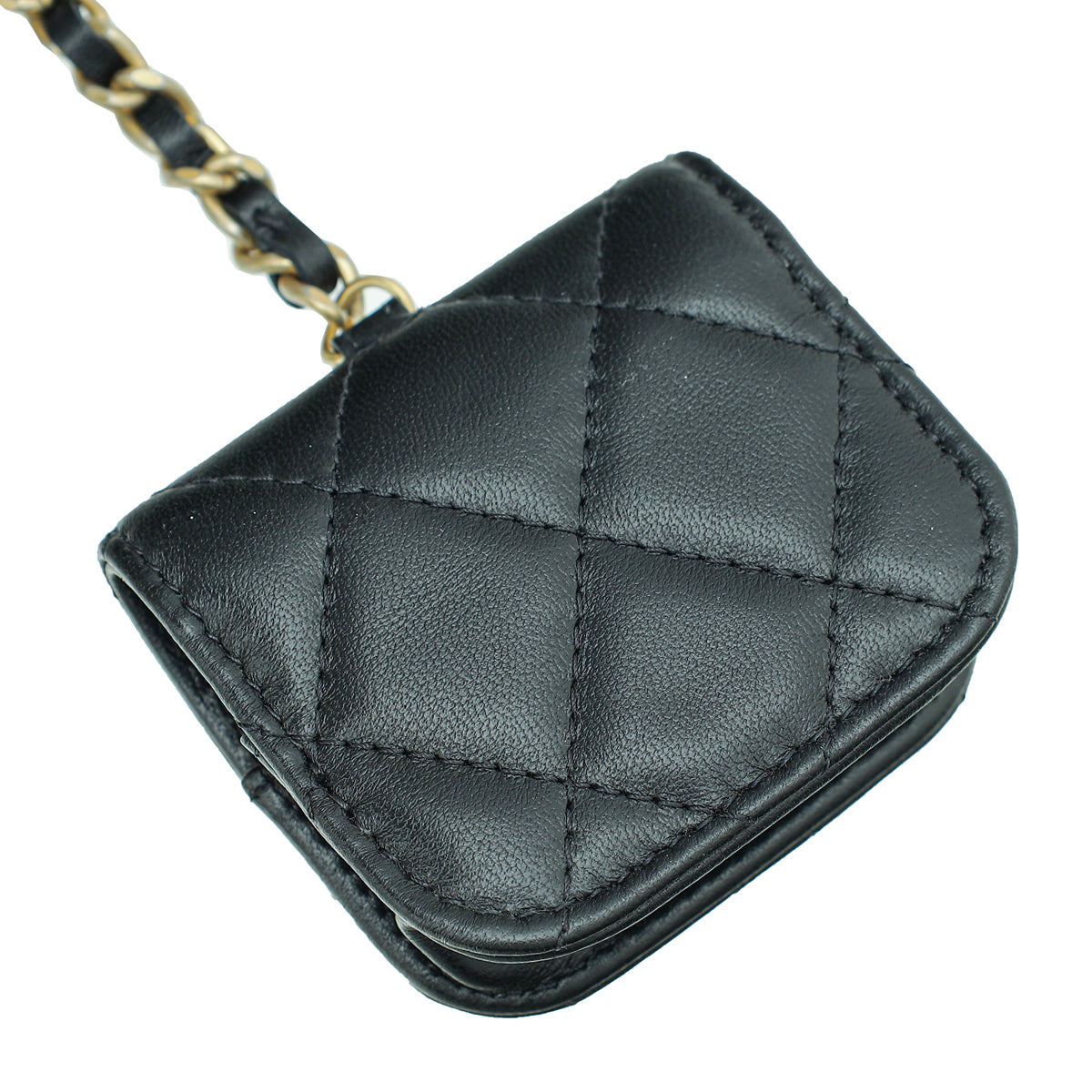 Chanel Black Pearl Crown CC Wristlet Multi Pouches