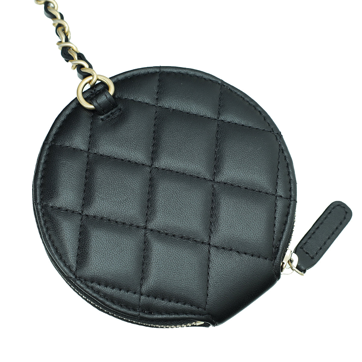 Chanel Black Pearl Crown CC Wristlet Multi Pouches