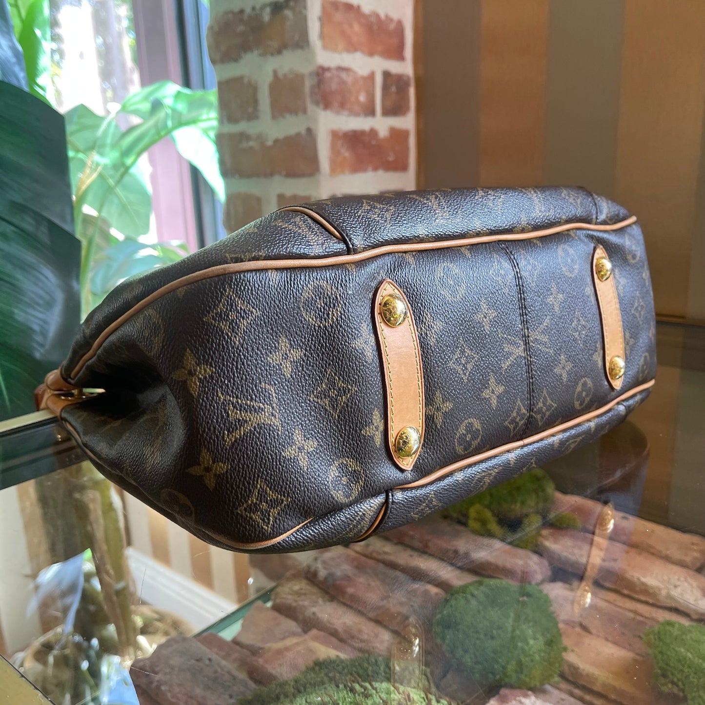 LOUIS VUITTON Galliera PM Brown Monogram Canvas