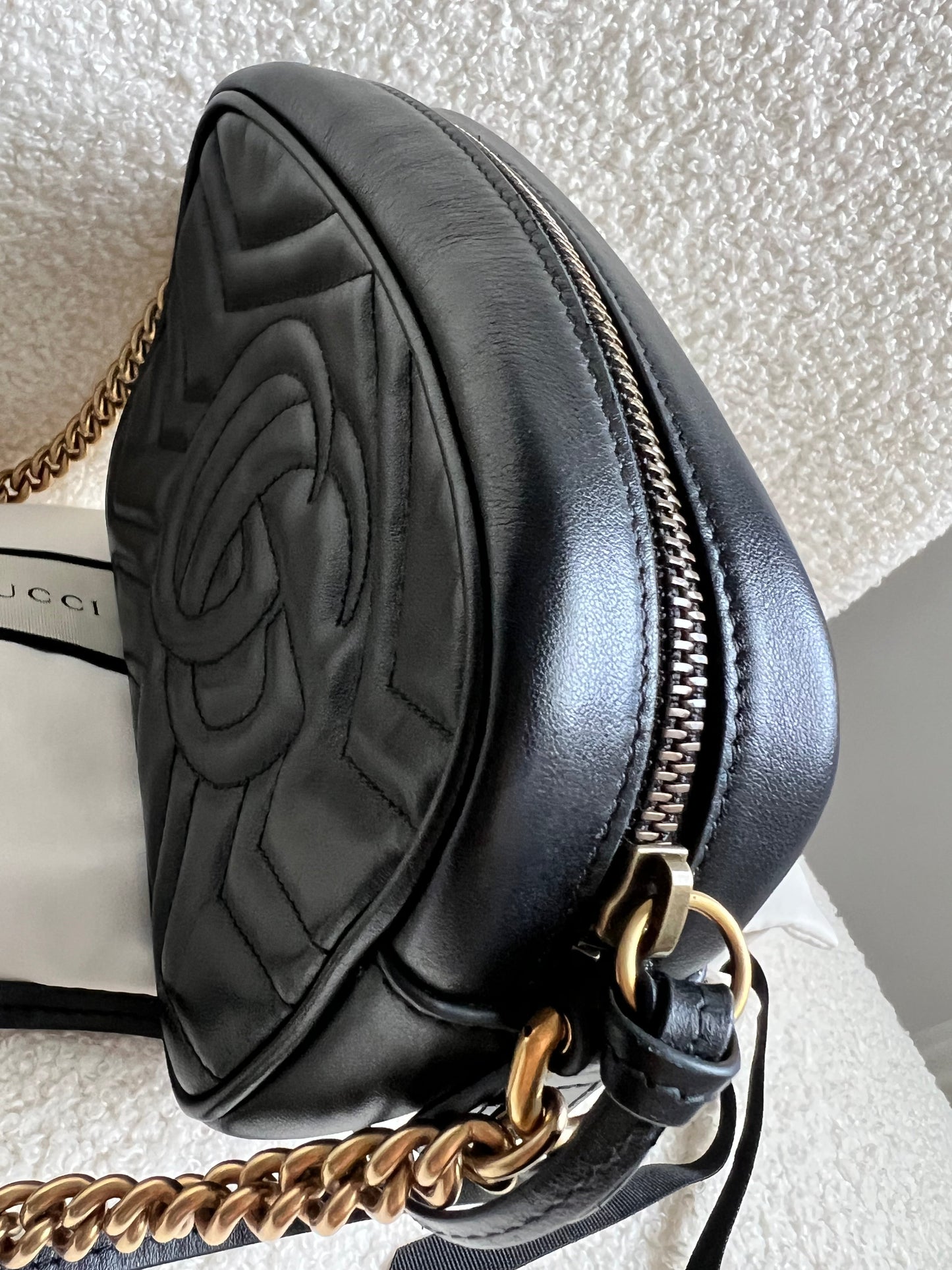 Gucci GG Black Marmont Mini Shoulder Bag (RRP £1,160)