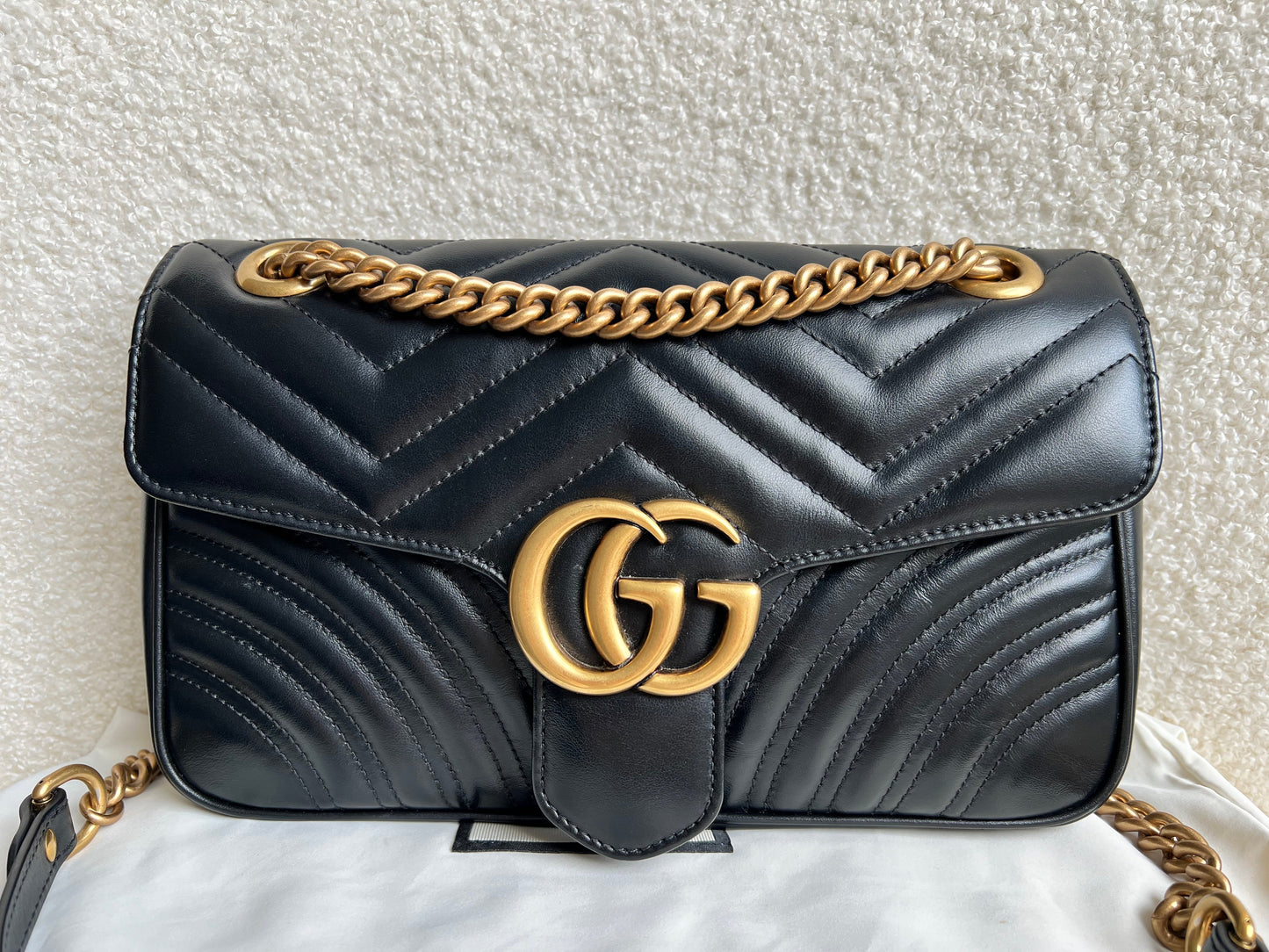 Gucci GG Black Marmont Small Shoulder Bag (RRP £1800)