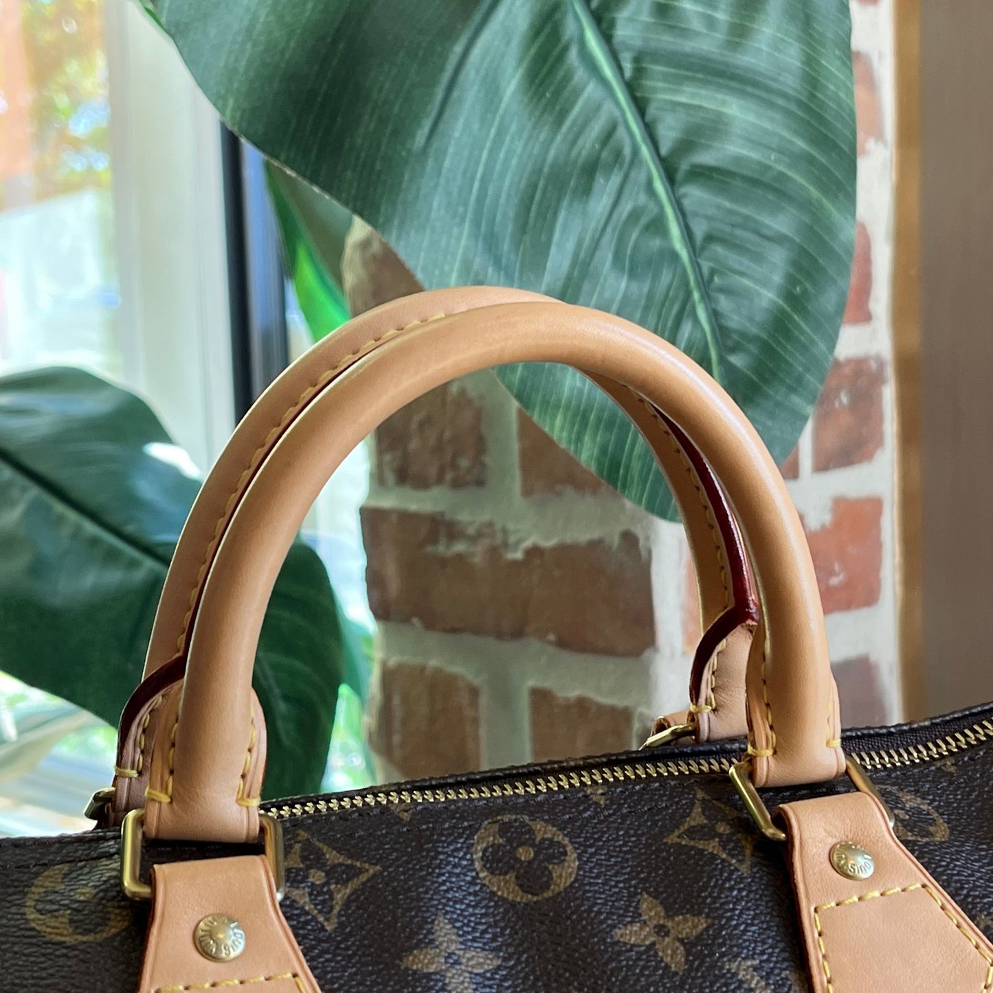 LOUIS VUITTON  Brown Monogram Canvas Speedy 30