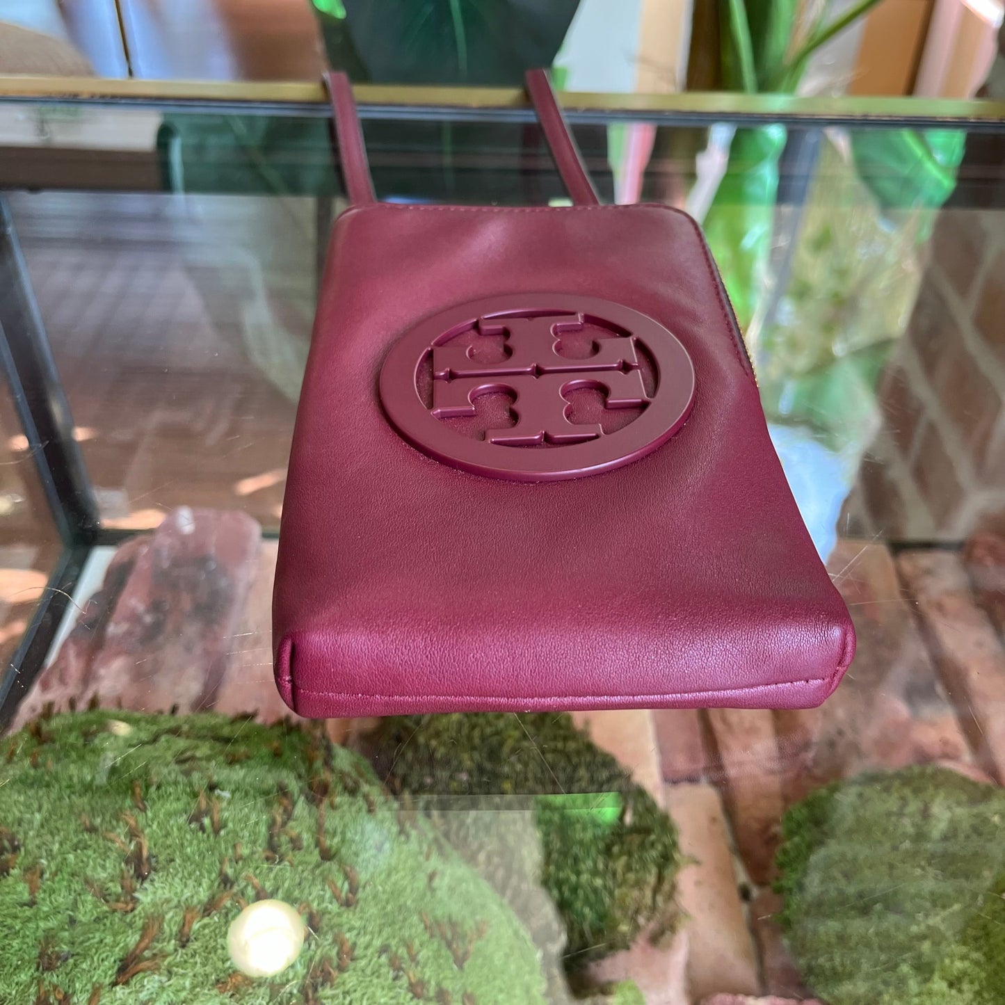 TORY BURCH Red Charlie Mini Phone Crossbody