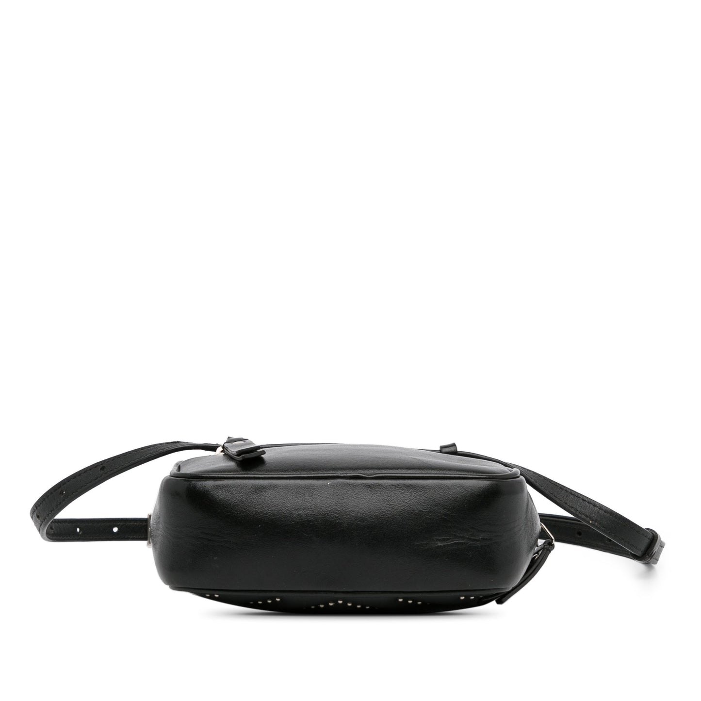 Yves Saint Laurent Monogram Lou Belt Bag Black Studded Matelassé