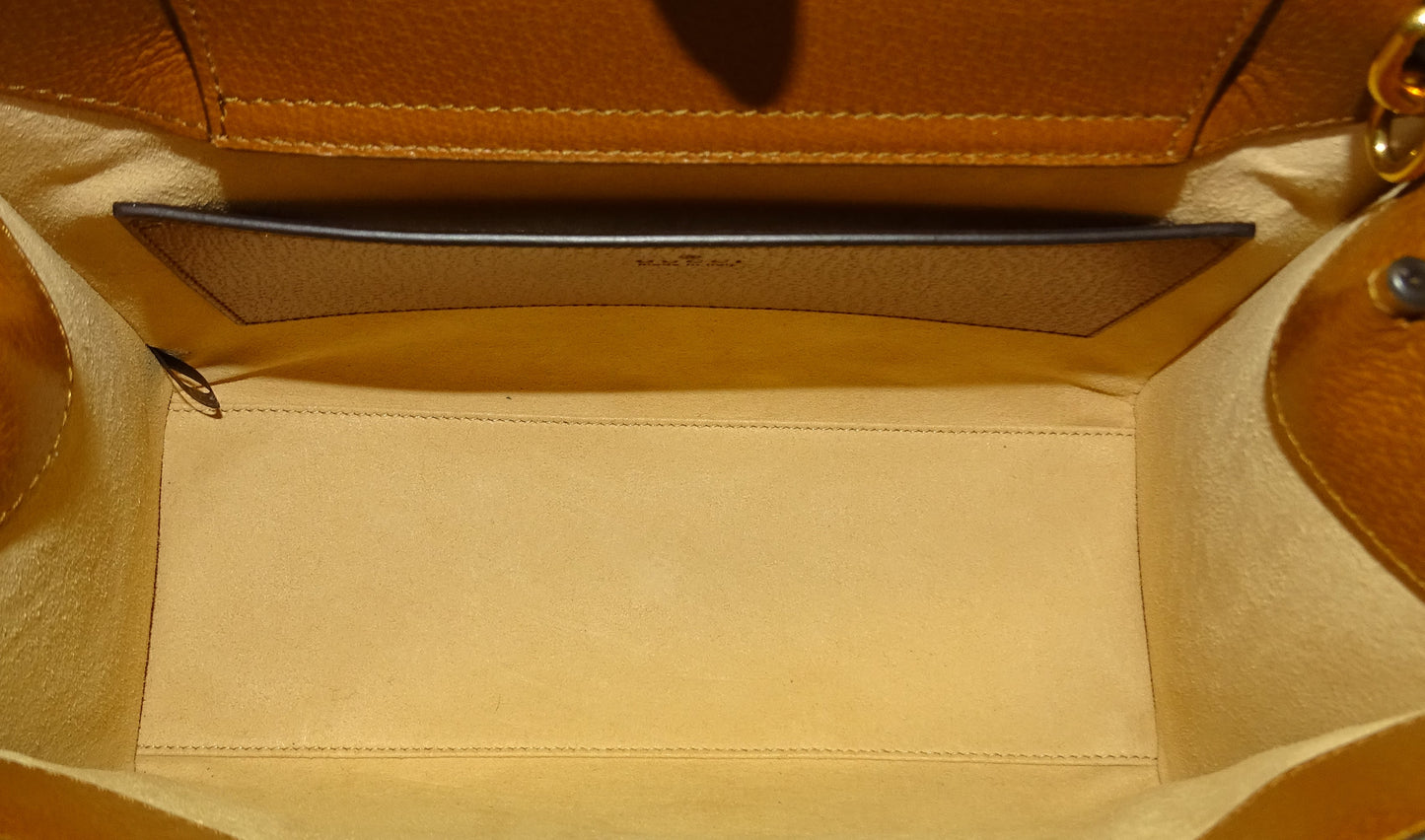 Gucci Brown Leather Small Diana Tote Bag (2)