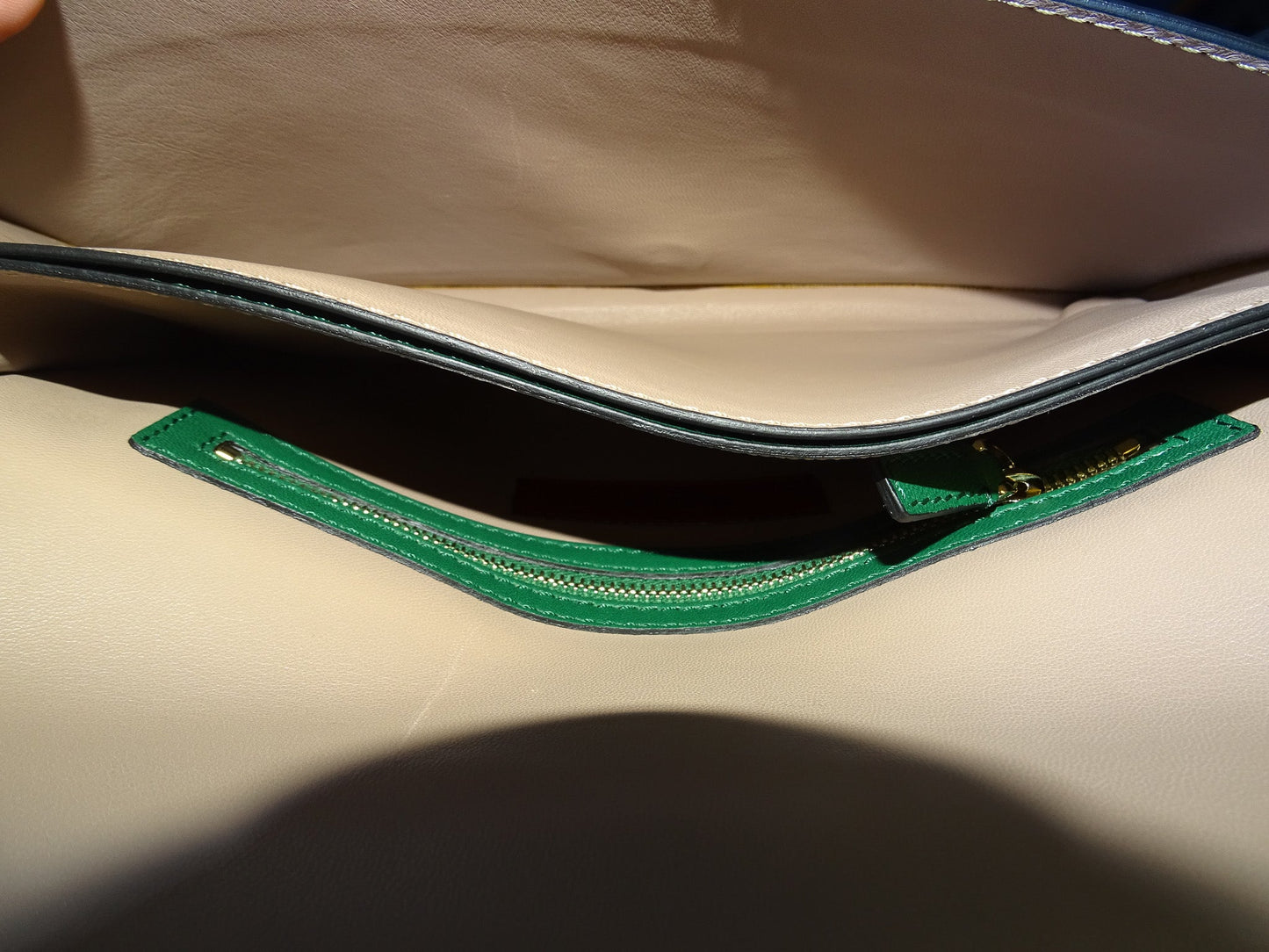 Valentino Green Convertible Rockstud Clutch/Wristlet Large