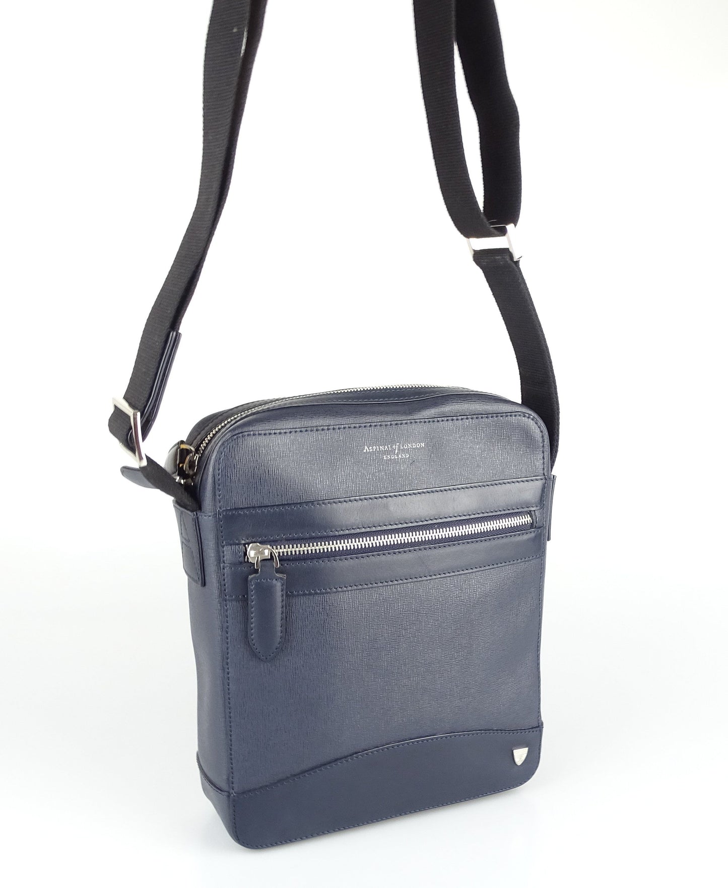 Aspinal Of London Mens Navy The Anderson Messenger