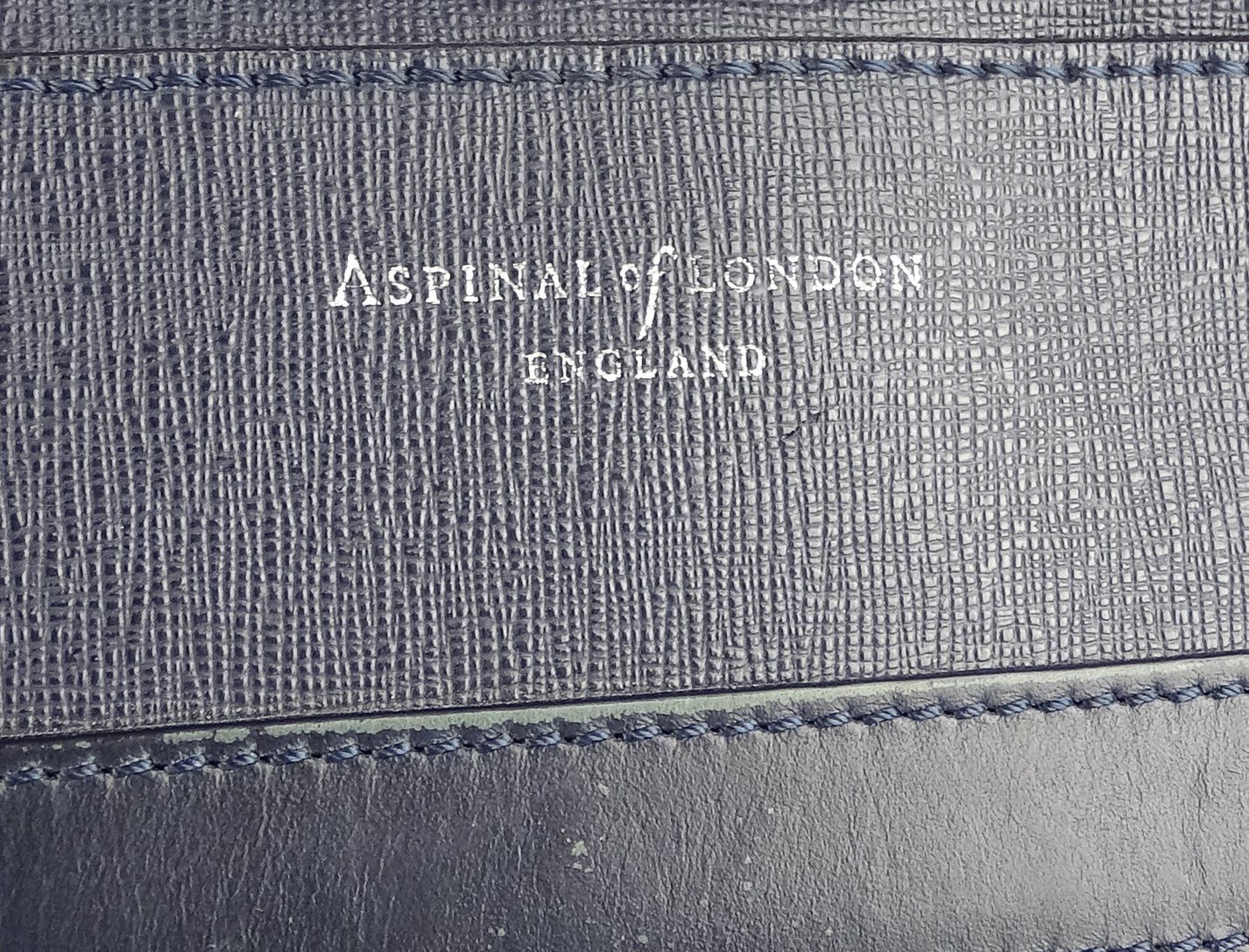 Aspinal Of London Mens Navy The Anderson Messenger