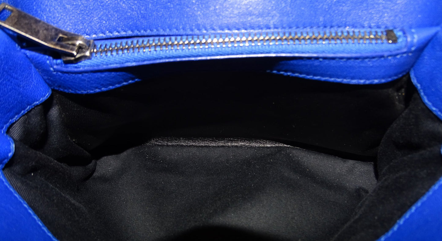 Saint Laurent Royal Blue Medium College Chain Bag