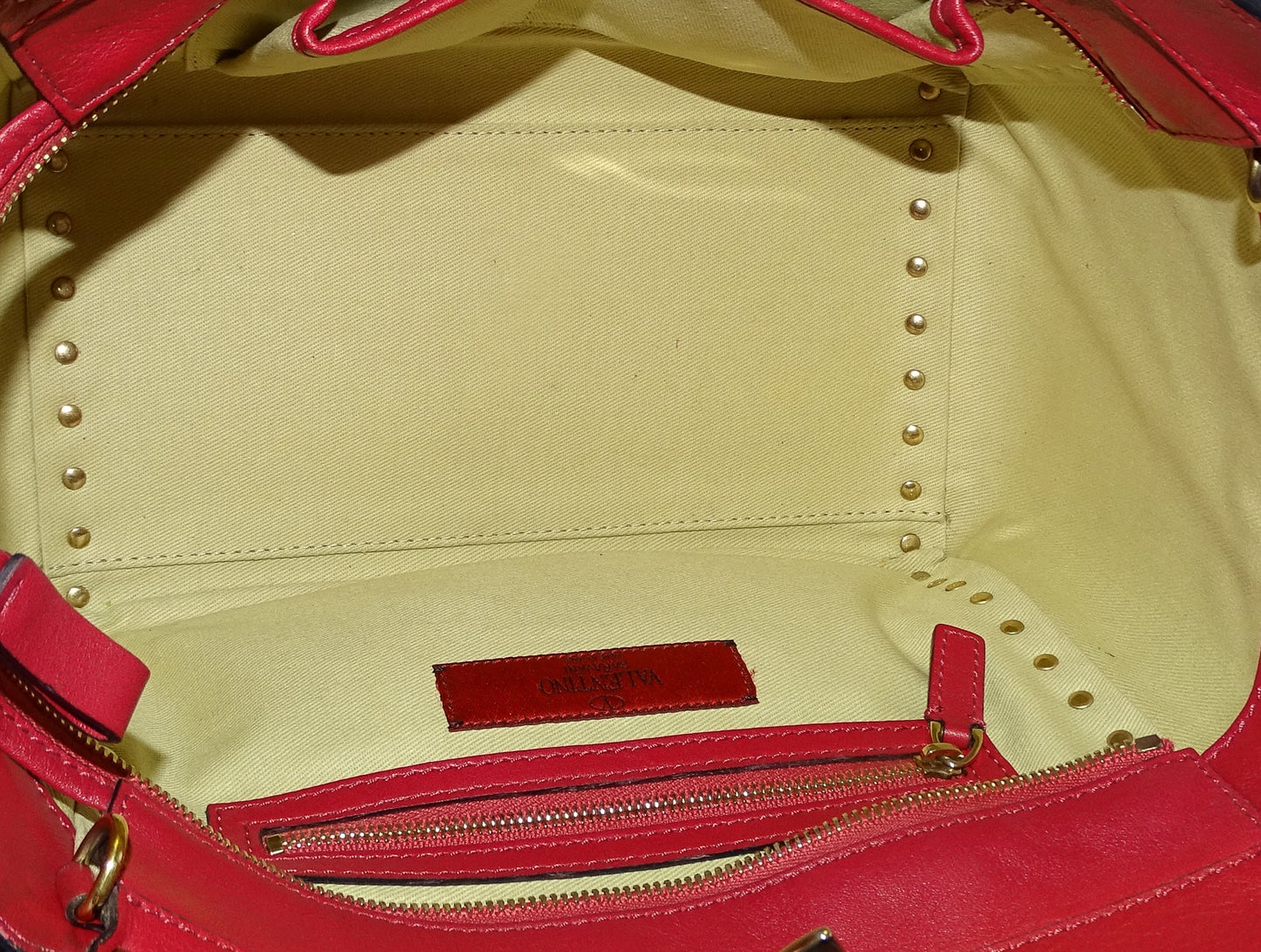 Valentino Rockstud Tote Pink Small