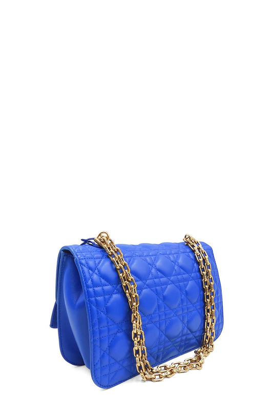 Quilted Dioraddict Flap Bag Blue