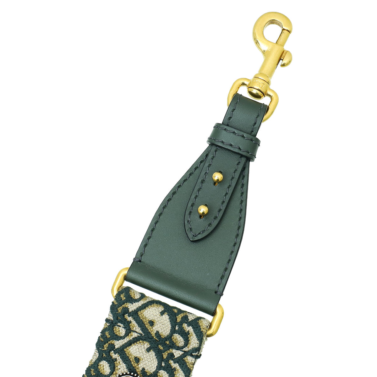 Christian Dior Green Signature Dior Vintage Oblique Bag Strap