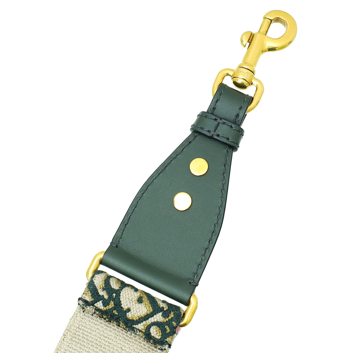 Christian Dior Green Signature Dior Vintage Oblique Bag Strap